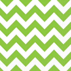 ***CLEARANCE*** Lime Green - Chevron Lunch Napkins
