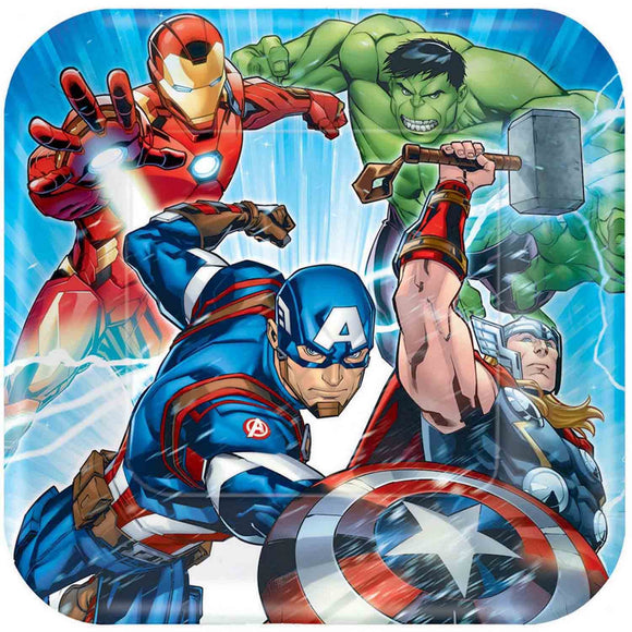 Party Paper Plates 23cm - AVENGERS