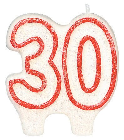 Birthday Candle - RED 30