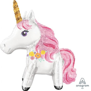 55cm Foil Balloon - UNICORN (AIR FILLED)