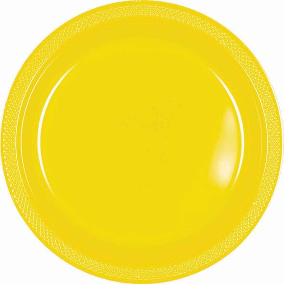 Yellow - Plastic Plate 26cm