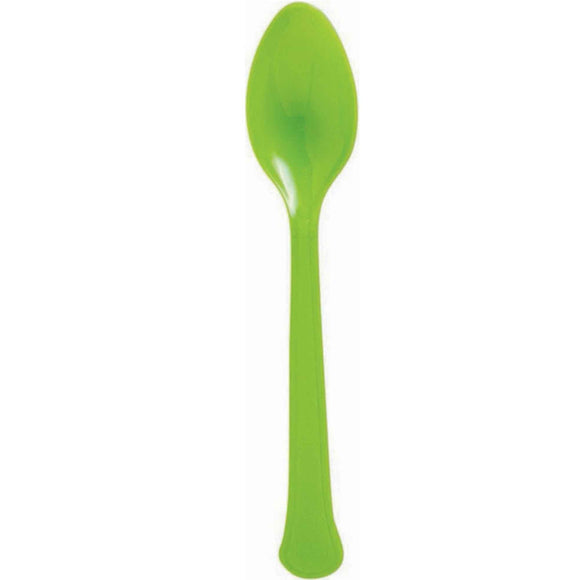 Lime Green - Plastic Spoons