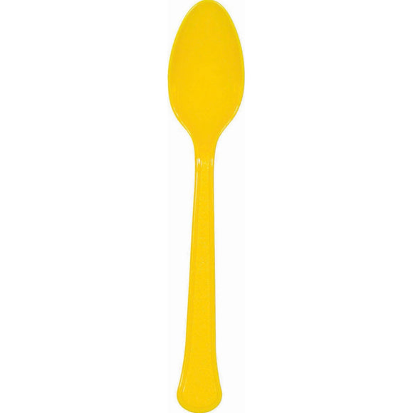 Yellow - Plastic Spoons