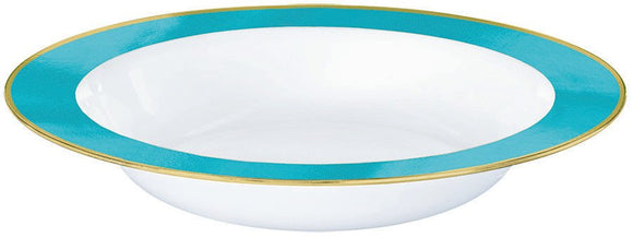 ***CLEARANCE*** Gold Rim Bowls - CARIBBEAN BLUE