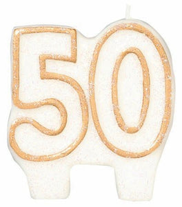 Birthday Candle - GOLD 50