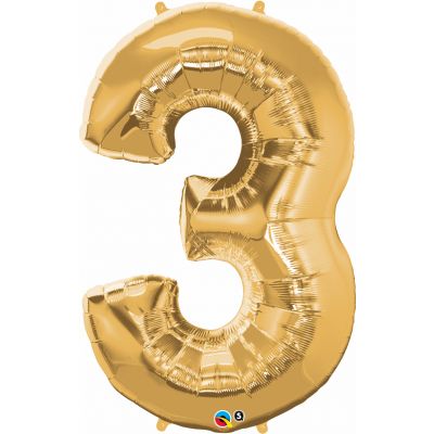 SuperShape Numbers GOLD #3