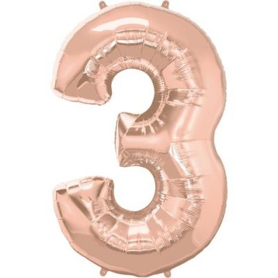 SuperShape Numbers ROSE GOLD #3