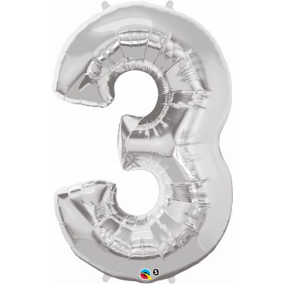 SuperShape Numbers SILVER #3