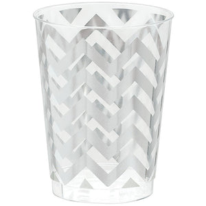 CHEVRON TUMBLER 295ml - SILVER
