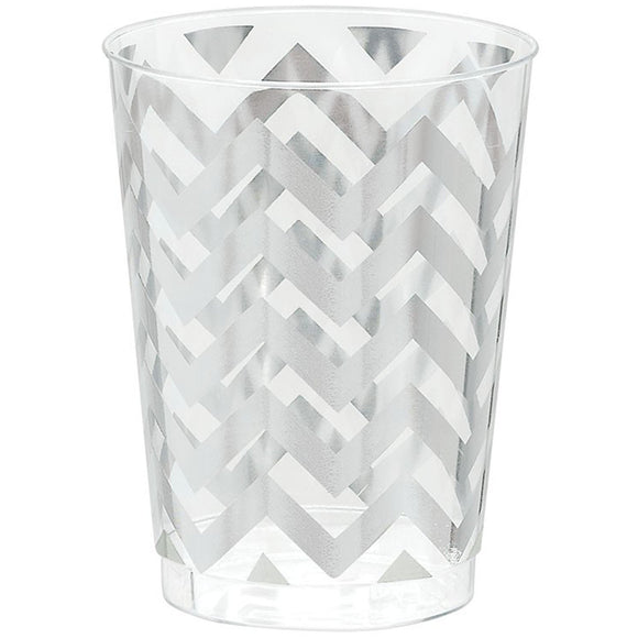 CHEVRON TUMBLER 295ml - SILVER