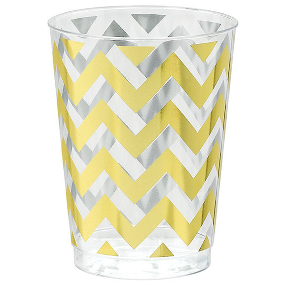 CHEVRON TUMBLER 295ml - GOLD