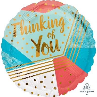 45cm Foil Balloon - THINKING OF YOU