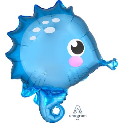 JNR SHAPE Foil Balloon - SEALIFE SEAHORSE