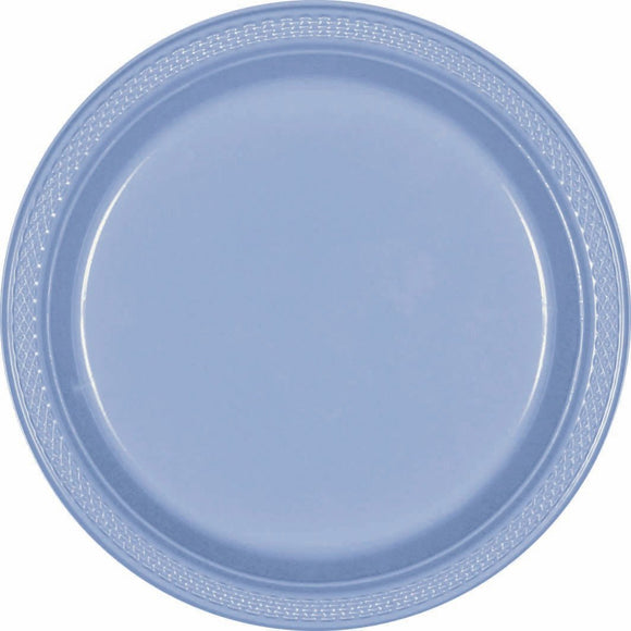 PASTEL BLUE - PLASTIC Plate 17cm