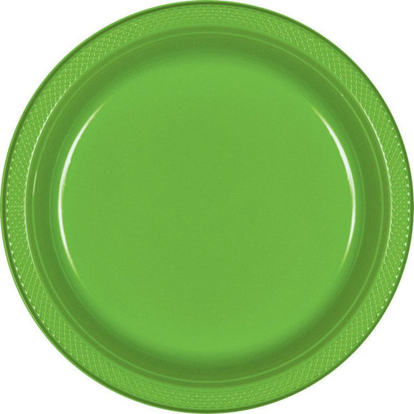 LIME GREEN - Plastic Plate 26cm