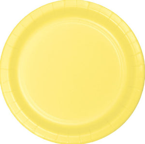 PASTEL YELLOW - PAPER PLATES 22CM