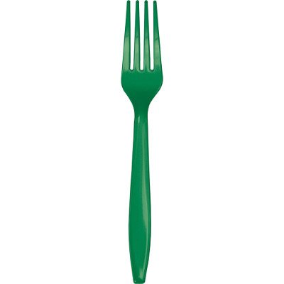 GREEN - Plastic Forks