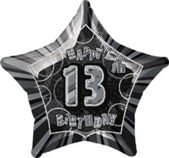 45cm Foil Balloon - 13TH BIRTHDAY