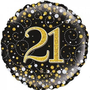 45cm Foil Balloon - 21st BIRTHDAY