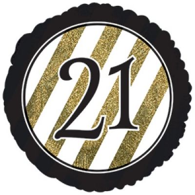 45cm Foil Balloon - 21st BIRTHDAY