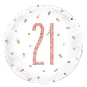 45cm Foil Balloon - 21ST BIRTHDAY