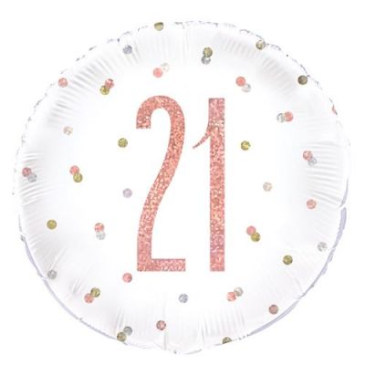 45cm Foil Balloon - 21ST BIRTHDAY