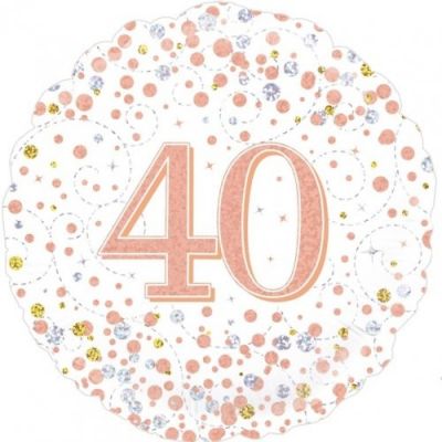 45cm Foil Balloon - 40th BIRTHDAY