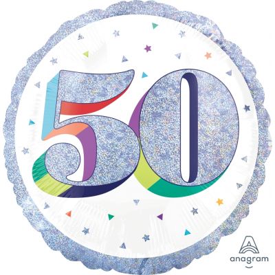 45cm Foil Balloon - 50th BIRTHDAY