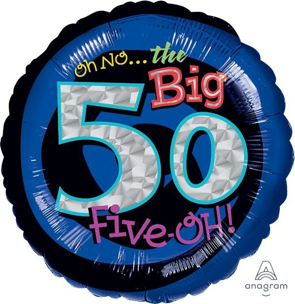 45cm Foil Balloon - 50th BIRTHDAY