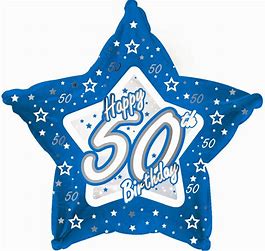 45cm Foil Balloon - HAPPY 50TH BIRTHDAY