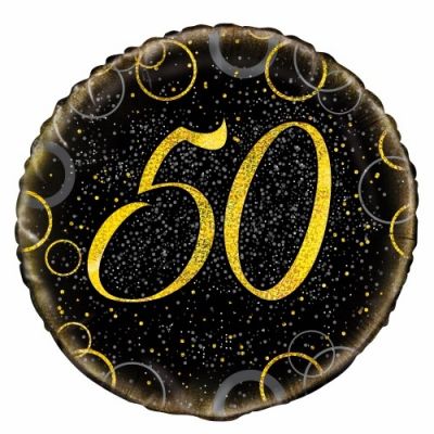 45cm Foil Balloon - 50TH BIRTHDAY