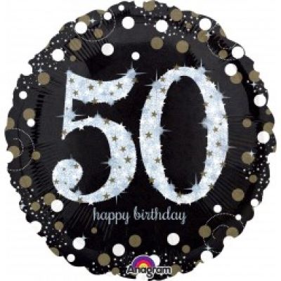 45cm Foil Balloon - 50TH BIRTHDAY