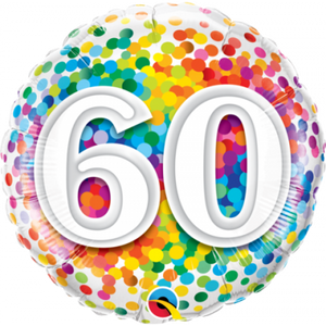 45cm Foil Balloon - 60th BIRTHDAY