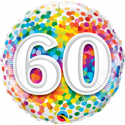45cm Foil Balloon - 60th BIRTHDAY
