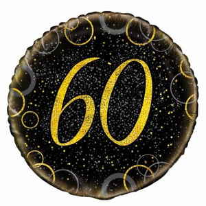 45cm Foil Balloon - 60TH BIRTHDAY