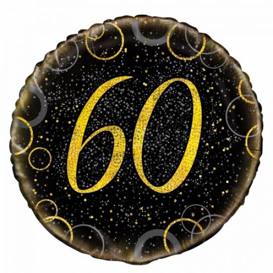 45cm Foil Balloon - 60TH BIRTHDAY