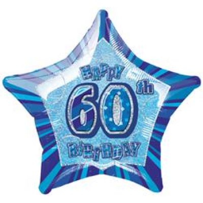 45cm Foil Balloon - 60TH BIRTHDAY