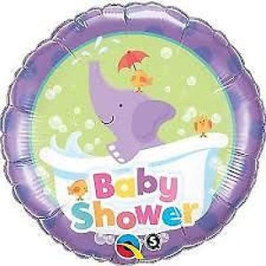45cm Foil Balloon -  BABY SHOWER (ELEPHANT)