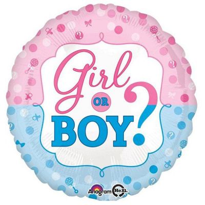 45cm Foil Balloon -  GIRL OR BOY?