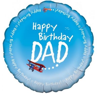 45cm Foil Balloon - HAPPY BIRTHDAY DAD