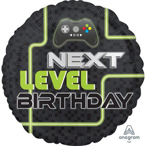 45cm Foil Balloon - NEXT LEVEL BIRTHDAY