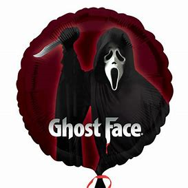 45cm Foil Balloon - GHOST FACE