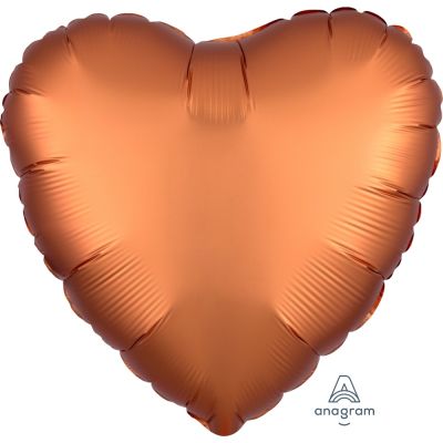 45cm Foil Balloon - HEART - AMBER