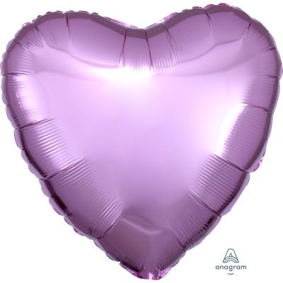 45cm Foil Balloon - HEART - MAUVE