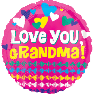 45cm Foil Balloon - LOVE GRANDMA