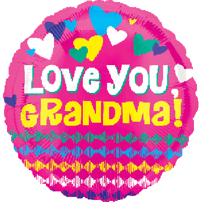 45cm Foil Balloon - LOVE GRANDMA