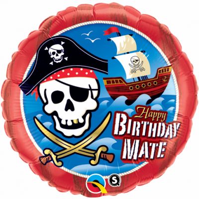 45cm Foil Balloon - HAPPY BIRTHDAY (PIRATE)