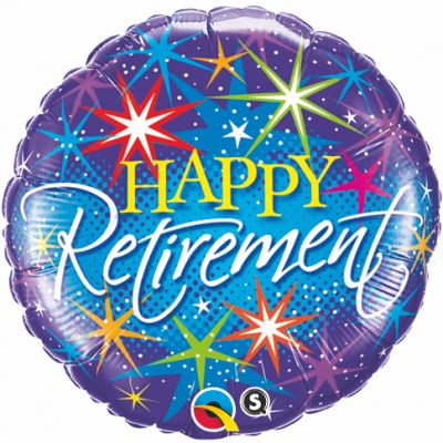 45cm Foil Balloon - HAPPY RETIREMENT BLUE