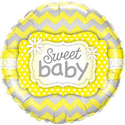 45cm Foil Balloon -  SWEET BABY