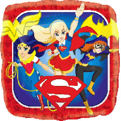 ***CLEARANCE - 45cm Foil Balloon - DC SUPER HERO GIRLS***